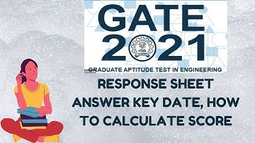 GATE 2021 Response Sheet, Answer Key | Date Update | How To Calculate Score With Them?