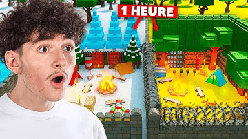 1 HOUR to Build the SAFEST Base in 99 Nights in the Forest! (Roblox)