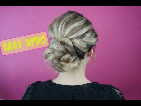 Super Simple Updo Perfect For Long Hair Women Hair Salon