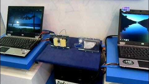 UDN@Computex 2010 - Intel攤位傳統硬碟與SSD抗震測試