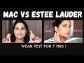 Mac studio fix fluid vs estee lauder stay in place foundation demo  wear test 
