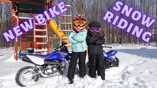 The Kids Get a New Dirt Bike For Christmas! 2021 Yamaha TTR-50 by Andrew DeVries 87,010 views 3 years ago 6 minutes, 55 seconds