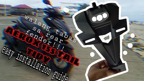 AEROX 155 TAIL TIDY/SHORT FENDER | EASY INSTALLTION GUIDE | SUPER POGI! DREIYVLOGS