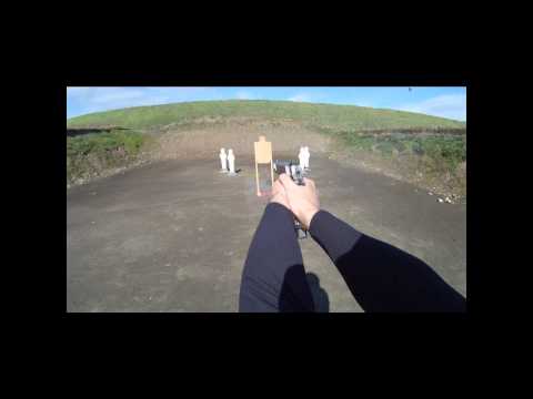 POV (Point of View) IPSC Shooting. Limited 10 Division, Modified Colt 1911 .45 ACP, shot by Michael E. Clay of Team GSSG & SNS Cast Bullets - February 19 2011, Ione California Shooting Range.