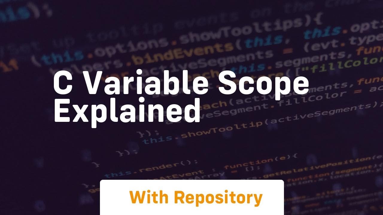 c variable scope explained - YouTube