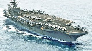 Aircraft Carrier Uss Harry S. Truman Conducts Flight Operations At Sea Video Compilation