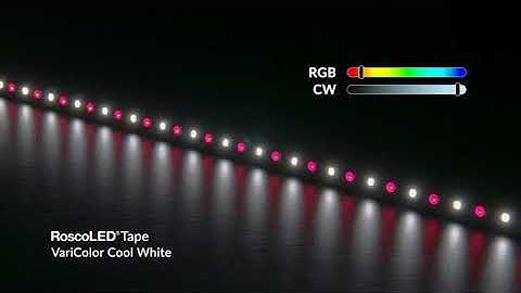 Video Friday 51: Rosco - LED Tape VariColor   Cool White Color Range