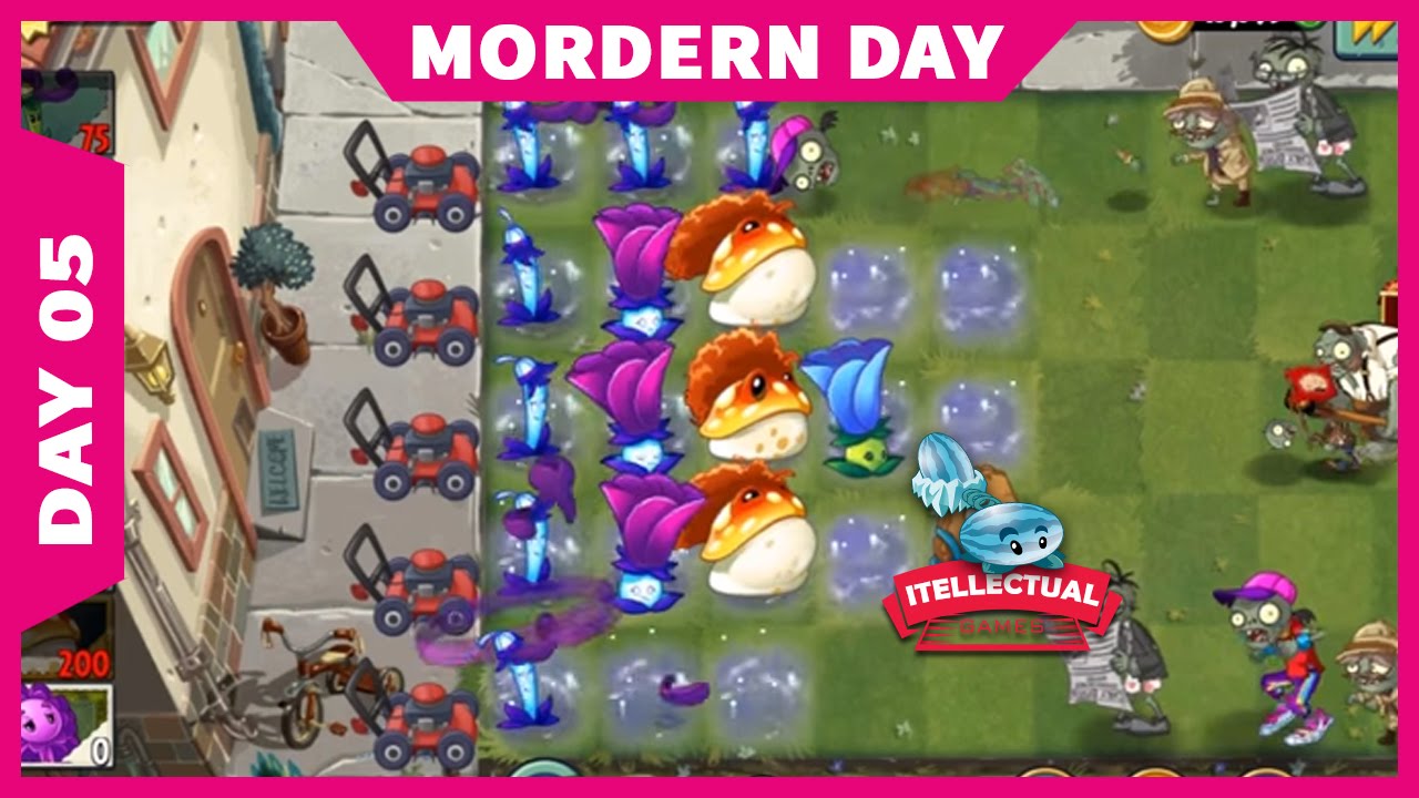 Plants Vs Zombies 2 - Modern Day - Day 5 - YouTube