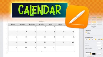 How To Make a Calendar in Apple Pages