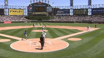 KC@CWS: Cain scores on double play to extend the lead
