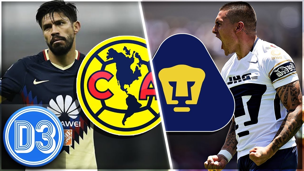 AMERICA vs PUMAS UNAM | Match of the Day | Liga MX | PES 2018 - YouTube