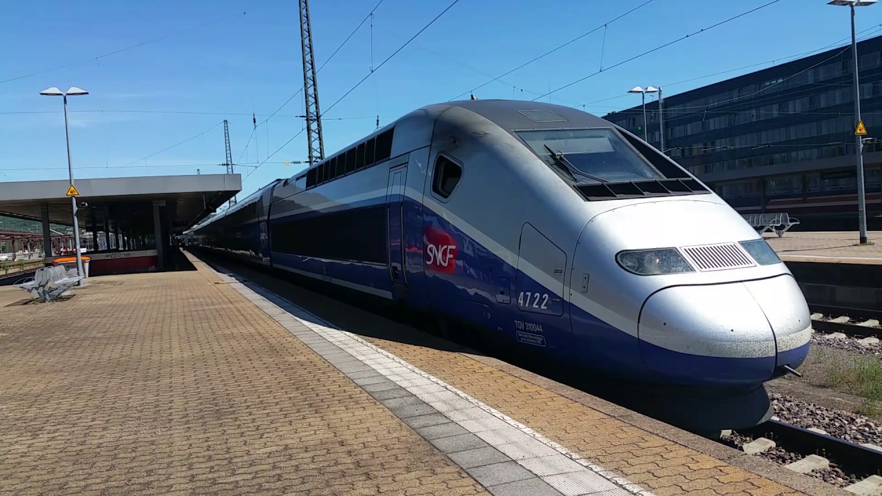 Saarbrücken Hauptbahnhof Tgv 9552 Nach Paris Est Youtube