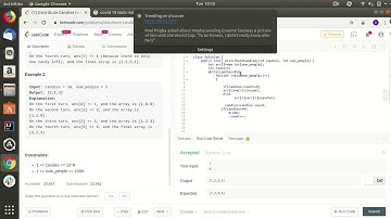 Leet Code Problem 1103  Distribute Candies to People