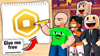 Drawing For Robux | Roblox Funny Moments