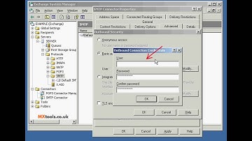 How to change the SMTP (Smarthost) server settings in MS Exchange 2003 to use MXTools