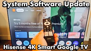 Hisense 4K Smart Google TV: How to Update System Software screenshot 4