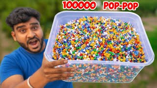 100000 Pop-Pop FireCrackersTogether  | क्या होगा अगर 1000000 पॉप पॉप पटाखे एक साथ चला दें ?