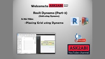 03. creating Grid using the Dynamo program #ask2abi #dynamo #architecture  #autocad  #bim  #design