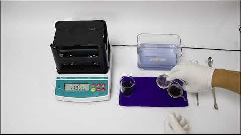Solids Density Meter for Measuring Plastic Granules