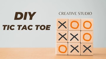 how to make a cardboard TIC TAC Toe game at home- DIY