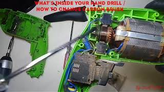 HOW TO CHANGE CARBON BRUSH OF YOUR HAND DRILL / WHAT'S INSIDE A HAND DRILL