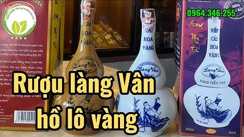 Rượu Hồ Lô Vàng làng Vân - rượu nếp cái hoa vàng thơm ngon | Đặc sản Bắc Giang