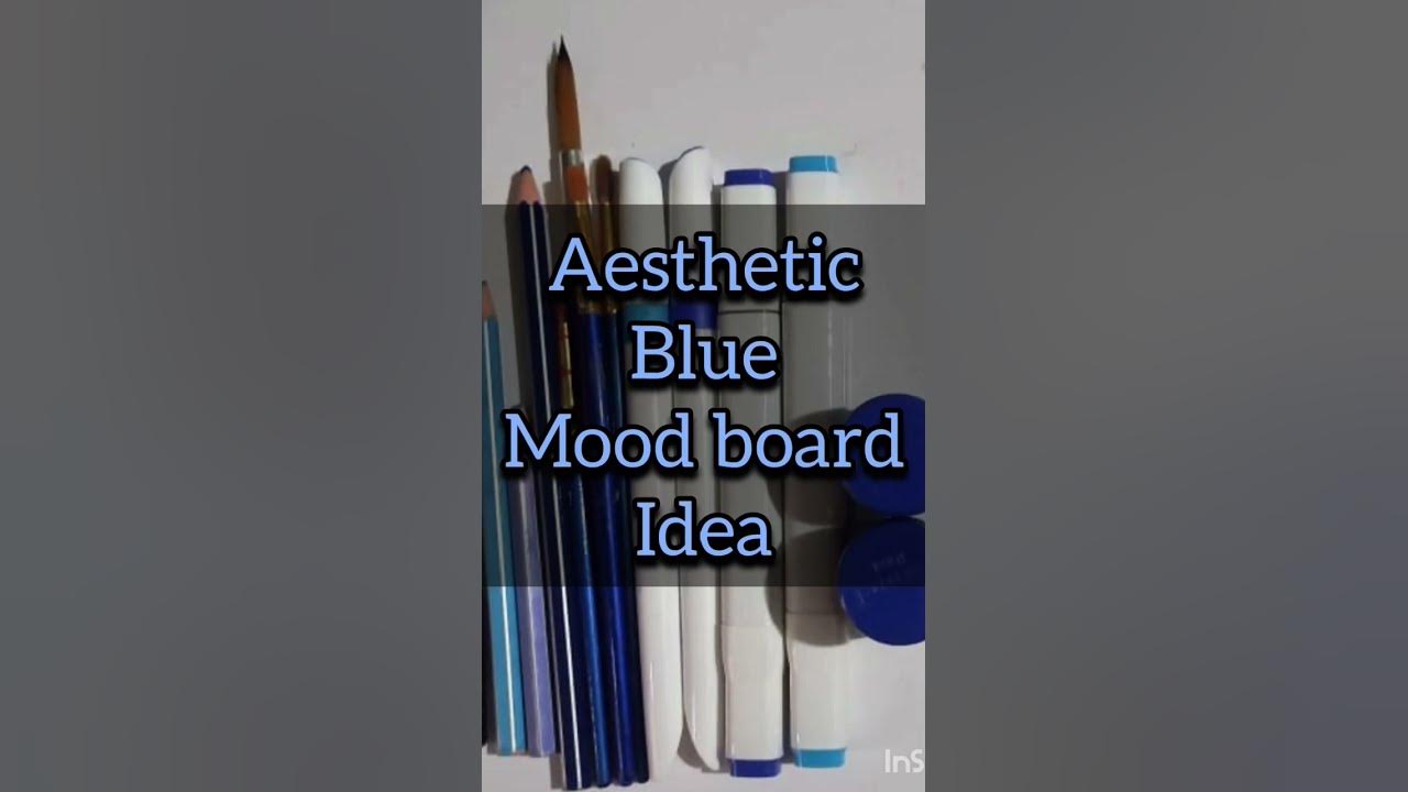 Aesthetic blue mood board Idea #blue #aesthetic #cute #moodboard  #shorts