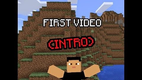My first video on YouTube-MCPE intro beginning and ending