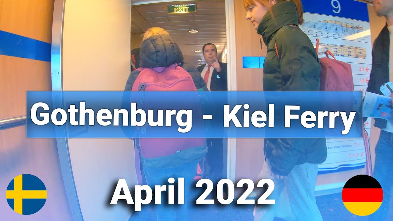 Walking Onboard Gothenburg - Kiel Ferry 4K