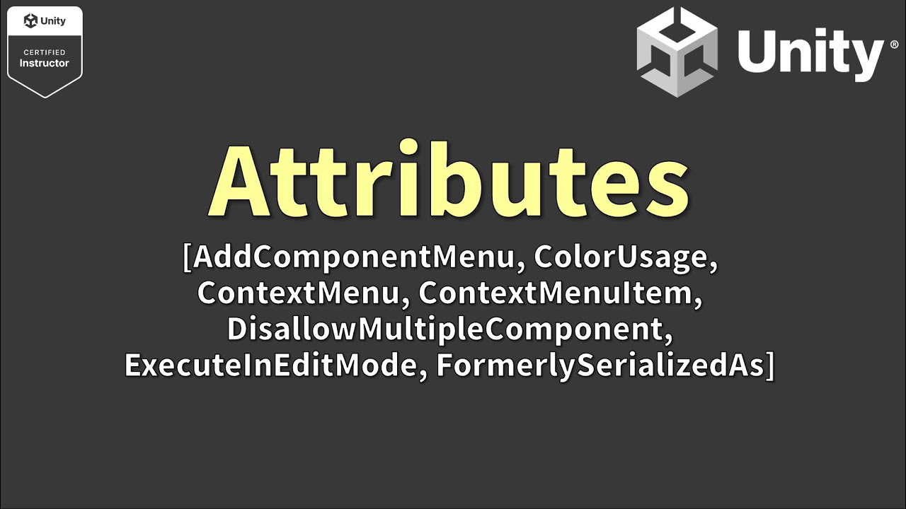 Unity Button Attribute 유니티 어트리뷰트 how to use attributes in Unity! - YouTube