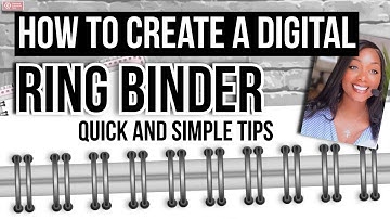 Quick and Simple DIGITAL Ring Binders || Perfect for Beginners || Digital Planners