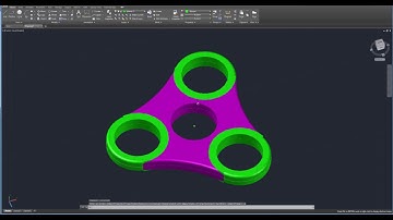 Beginner Tutorial 2 (AutoCAD 2018) - Designing a Fidget Spinner