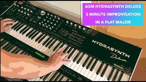 ASM Hydrasynth Deluxe: - 3 minute improvisation in Ab Major