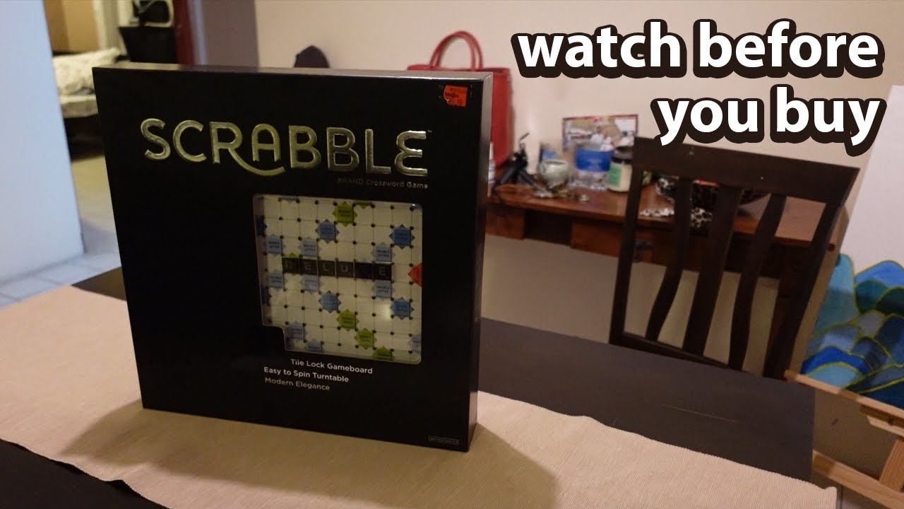Mattel Scrabble Deluxe - unboxing and first impressions 