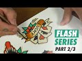 Spitshading a Tattoo Flash in real time - Part 2/3