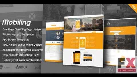 Preview Mobiling - One Page App Landing Page TForest