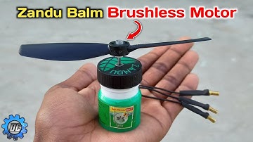 Make a Brushless DC Motor from a Zandu Balm box || How to make a Brushless Motor at home