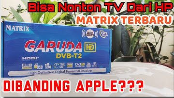 Nonton TV di HP Dengan STB MATRIX Garuda Terbaru #stbdvbt2 #siarantvdigital #caramemasangtvdigital