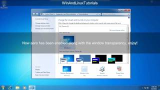 This video shows you how to get aero with window transparency and the
personalization menu in windows 7 starter home basic. download file or
as...