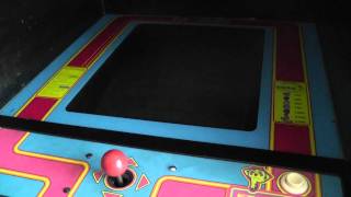 Before cleaning Ms. Pac-man control panel