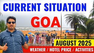 Current Situation in Goa August 2025 | Weather, Hotel Price &amp; Watersports, Waterfall | Goa Vlog