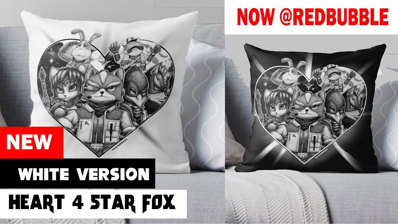 NEW WHITE VERSION of STAR FOX FAN ART | REDBUBBLE @kaphonie64