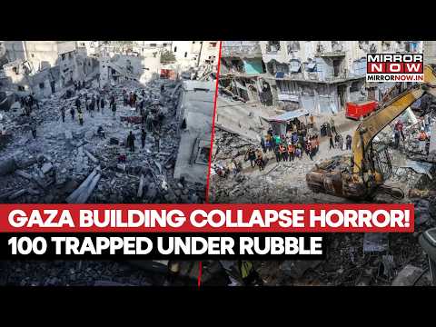 Gaza Building Collapse: 20 People Dead, Nearly 100 Feared Trapped Under Rubble | WATCH