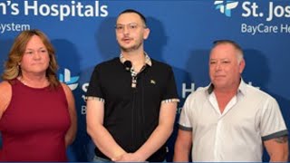 Ybor City crash survivor reunites with St. Joseph’s team that saved his life