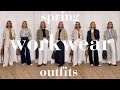 Spring workwear outfits 2024  smart  casual  minimal style