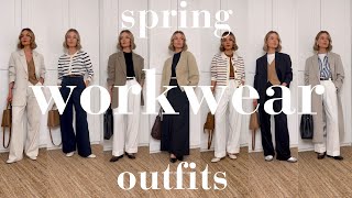 SPRING WORKWEAR OUTFITS 2024 | SMART & CASUAL | MINIMAL STYLE