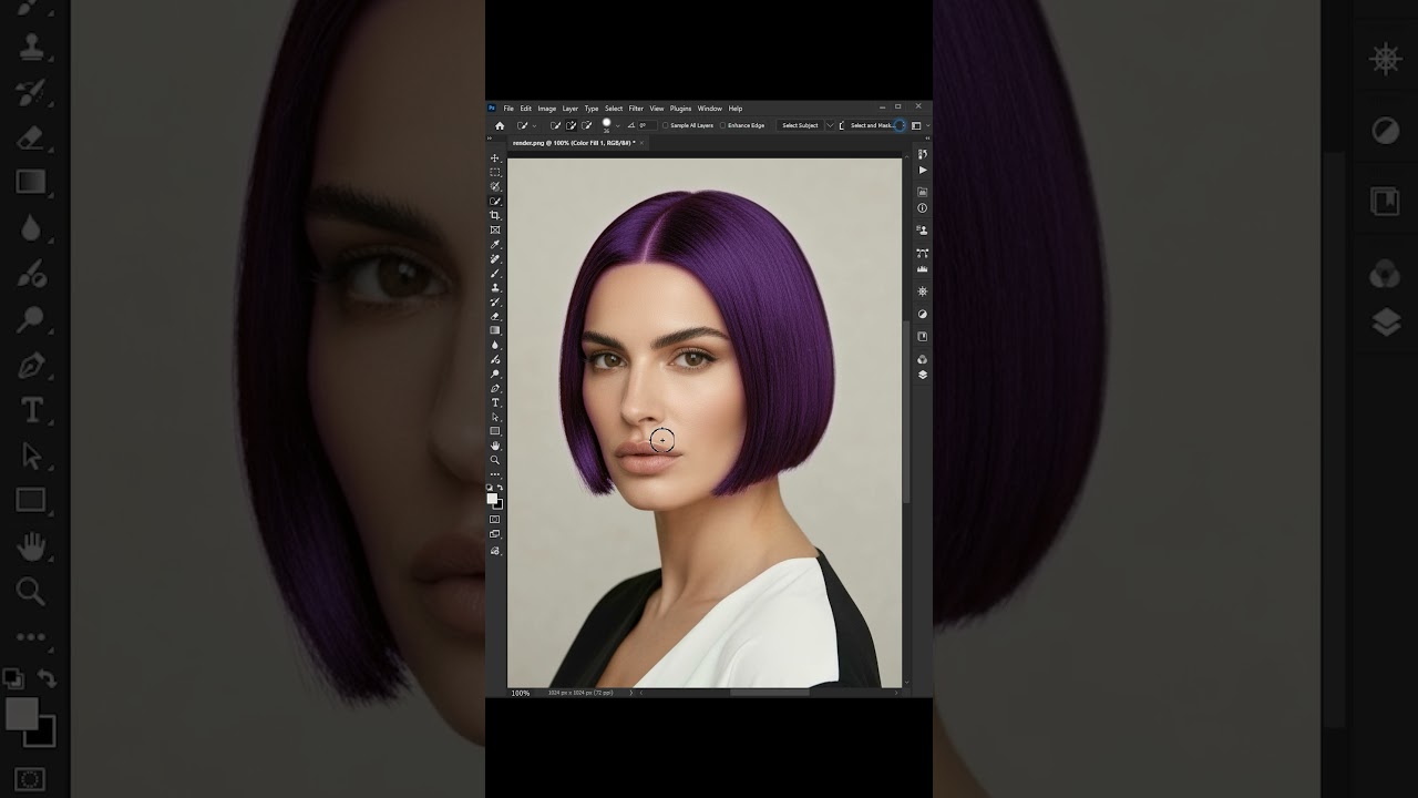 Adobe Photoshop 2026 Tips - Change Hair Color 