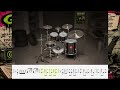 Green Day Basket Case - Only Drum with sheet music how to play Tutorial #drumtrack #tutorial