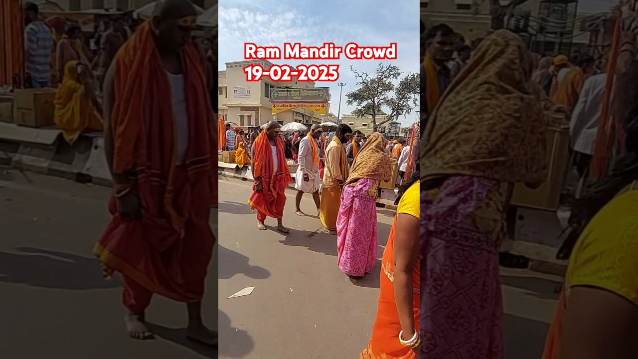 Ram Mandir Ayodha Crowd 