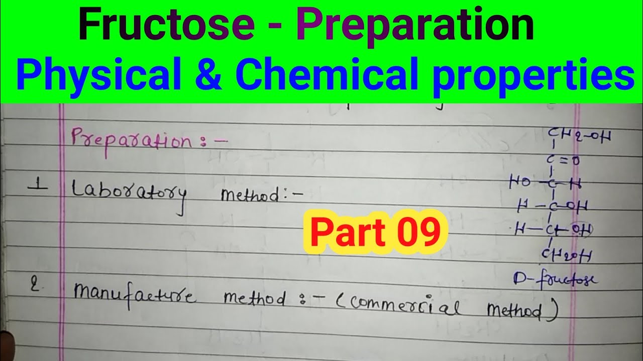 Fructose / preparation/ physical & chemical properties/ part 09